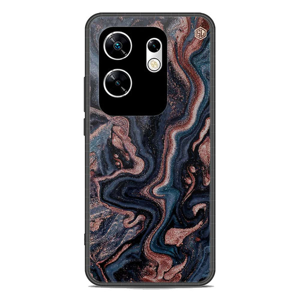 Marble Series Soft Phone Case - Metal Case - Design 4 - Infinix Zero 30 4G