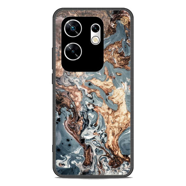 Marble Series Soft Phone Case - Metal Case - Design 5 - Infinix Zero 30 4G