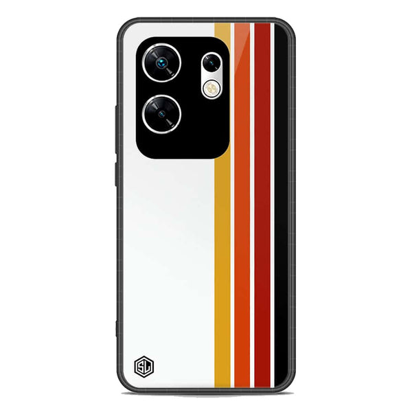 Retro Stripes Series Soft Phone Case - Metal Case - Design 4 - Infinix Zero 30 4G