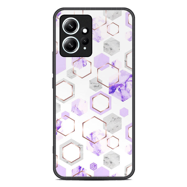Stylish Marbles Series Soft Phone Case - Premium Glass Case - Design 5 - Xiaomi Redmi Note 12 4G