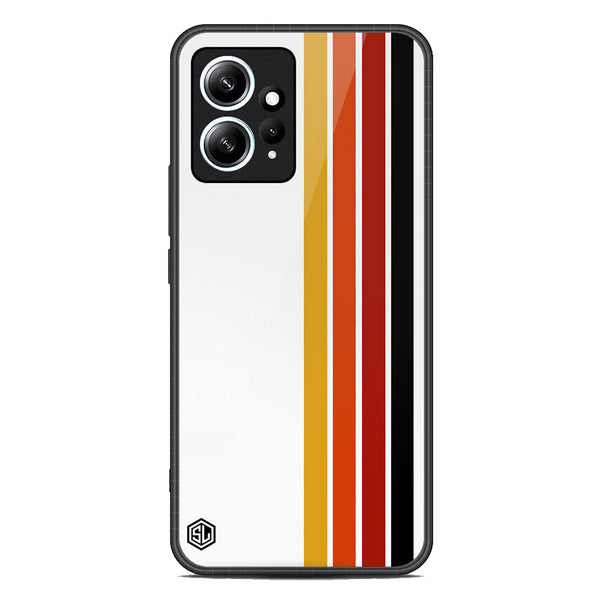 Retro Stripes Series Soft Phone Case - Premium Glass Case - Design 4 - Xiaomi Redmi Note 12 4G