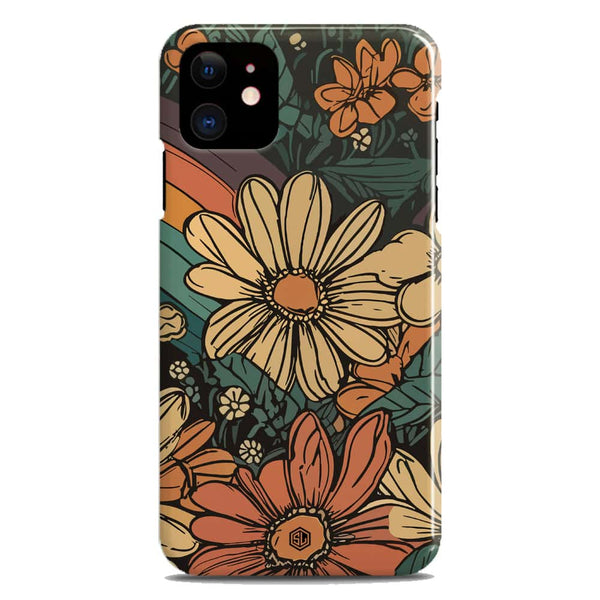 Groovy Bloom Garden - Hard Case - Matte Finish - iPhone 12 Mini