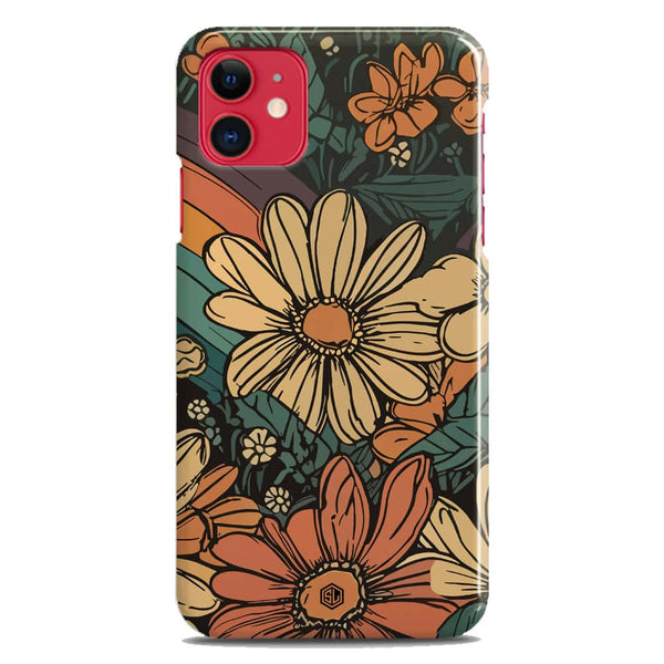Groovy Bloom Garden - Hard Case - Matte Finish - iPhone 11