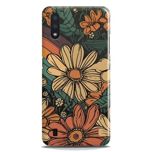 Groovy Bloom Garden - Hard Case - Matte Finish - Samsung Galaxy A01