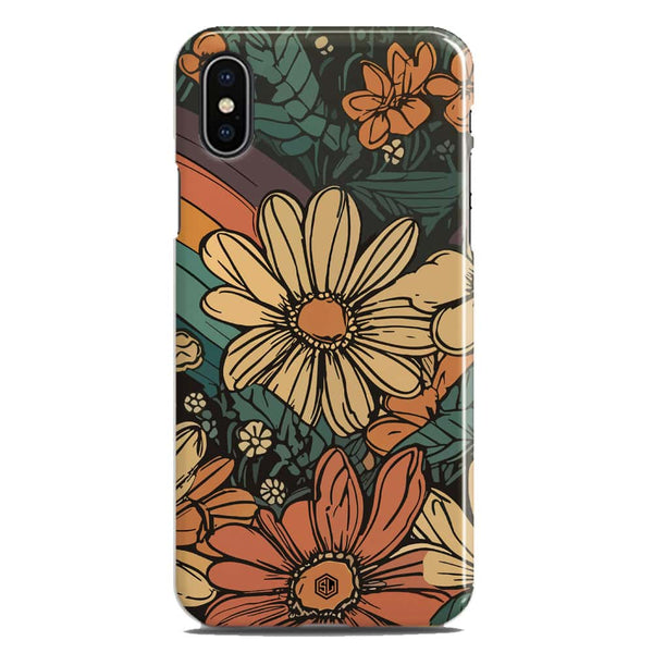 Groovy Bloom Garden - Hard Case - Matte Finish - iPhone XS Max