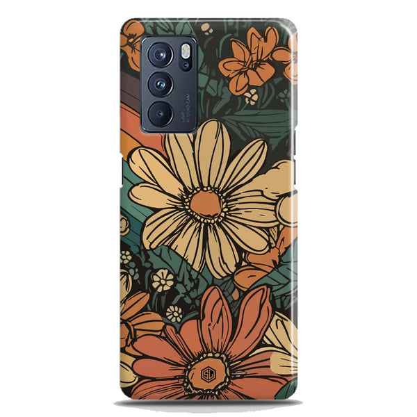 Groovy Bloom Garden - Hard Case - Matte Finish - Oppo Reno 6 Pro 5G