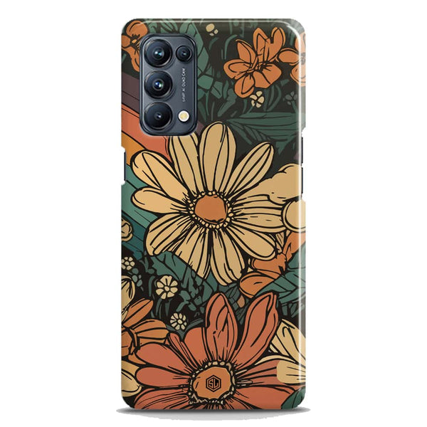 Groovy Bloom Garden - Hard Case - Matte Finish - Oppo Reno 5 4G