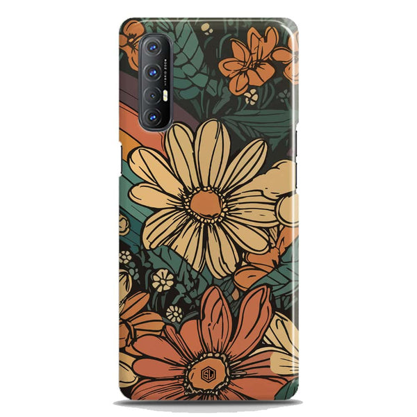 Groovy Bloom Garden - Hard Case - Matte Finish - Oppo Reno 3 Pro