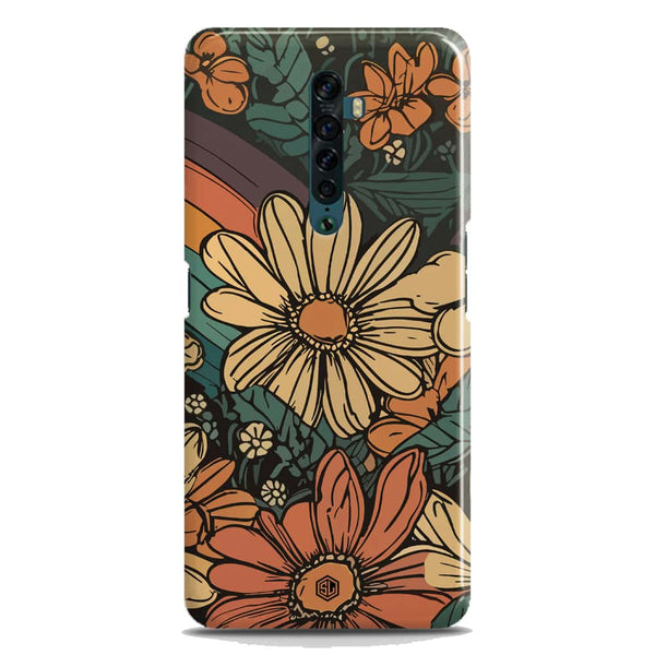 Groovy Bloom Garden - Hard Case - Matte Finish - Oppo Reno 2
