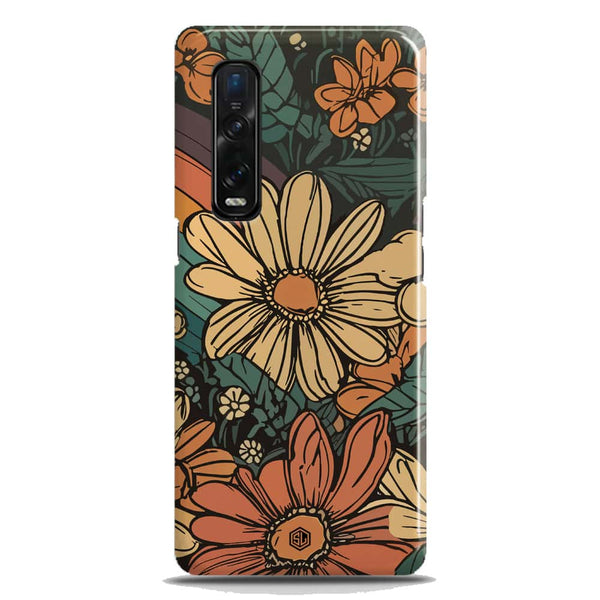 Groovy Bloom Garden - Hard Case - Matte Finish - Oppo Find X2 Pro