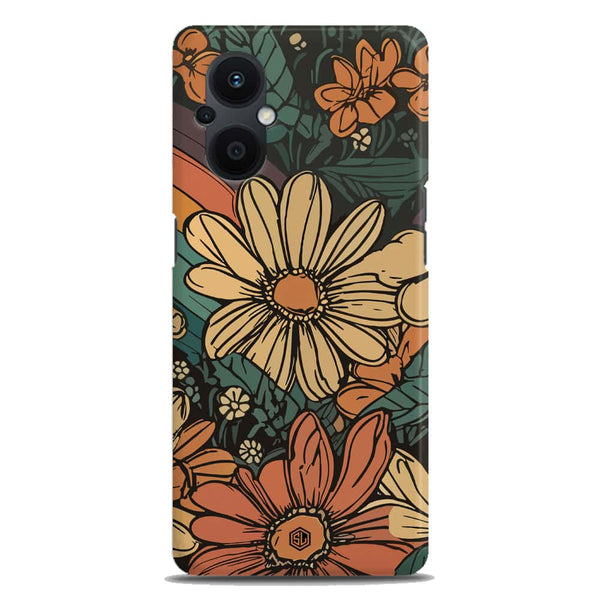 Groovy Bloom Garden - Hard Case - Matte Finish - Oppo F21 Pro 5G