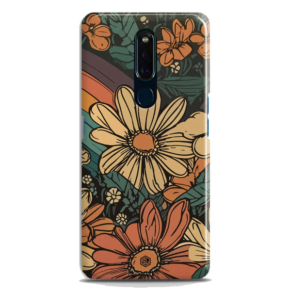 Groovy Bloom Garden - Hard Case - Matte Finish - Oppo F11 Pro