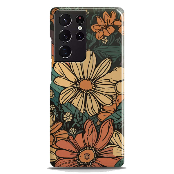 Groovy Bloom Garden - Hard Case - Matte Finish - Samsung Galaxy S21 Ultra 5G