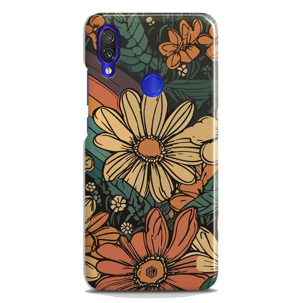 Groovy Bloom Garden - Hard Case - Matte Finish - Xiaomi Redmi Note 7 Pro