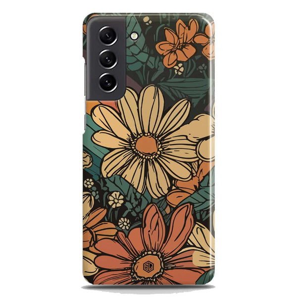 Groovy Bloom Garden - Hard Case - Matte Finish - Samsung Galaxy S21 FE 5G