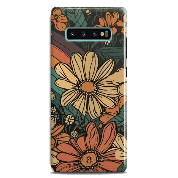Groovy Bloom Garden - Hard Case - Matte Finish - Samsung Galaxy S10 Plus