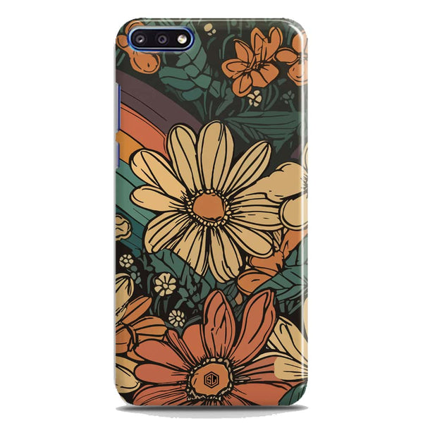 Groovy Bloom Garden - Hard Case - Matte Finish - Huawei Y7 Pro 2018