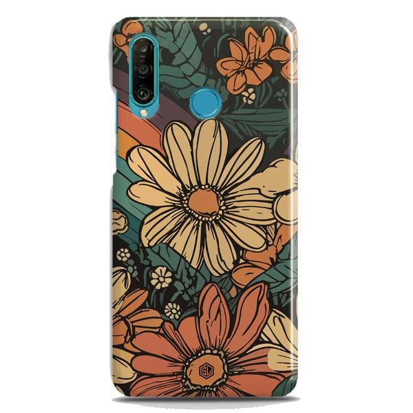 Groovy Bloom Garden - Hard Case - Matte Finish - Huawei P30 Lite