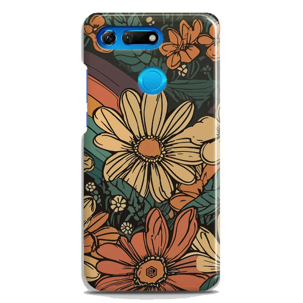 Groovy Bloom Garden - Hard Case - Matte Finish - Huawei Honor View 20