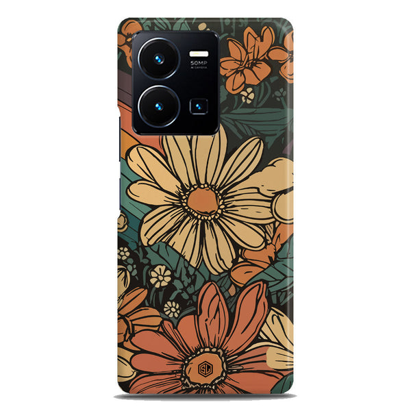 Groovy Bloom Garden - Hard Case - Matte Finish - Vivo Y35