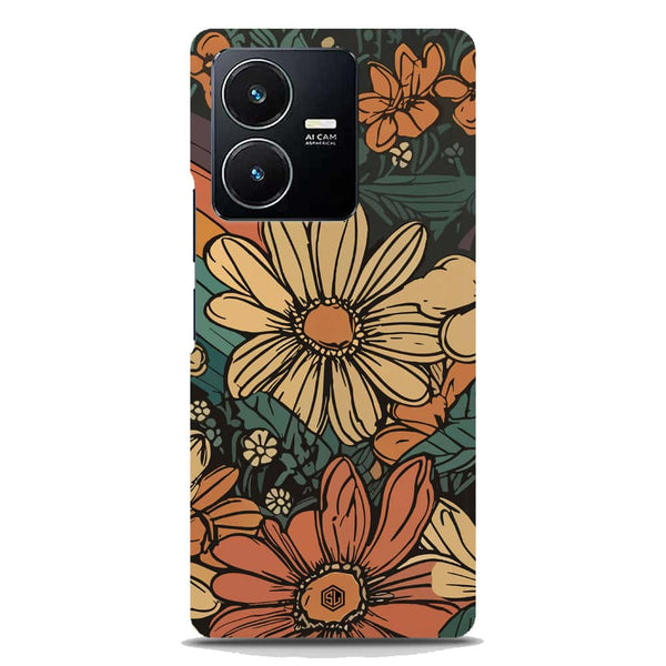 Groovy Bloom Garden - Hard Case - Matte Finish - Vivo Y22s