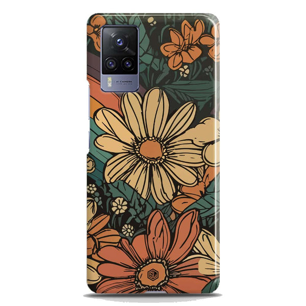 Groovy Bloom Garden - Hard Case - Matte Finish - Vivo V21