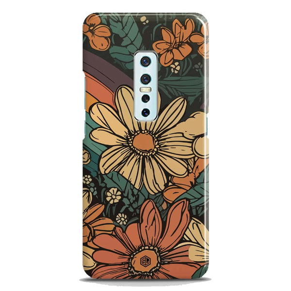 Groovy Bloom Garden - Hard Case - Matte Finish - Vivo V17 Pro