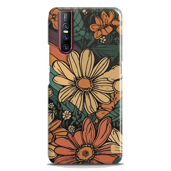 Groovy Bloom Garden - Hard Case - Matte Finish - Vivo V15 Pro