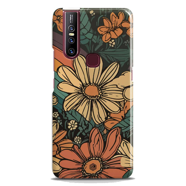 Groovy Bloom Garden - Hard Case - Matte Finish - Vivo V15