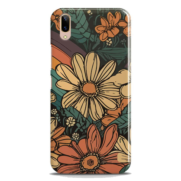 Groovy Bloom Garden - Hard Case - Matte Finish - Vivo V11 Pro