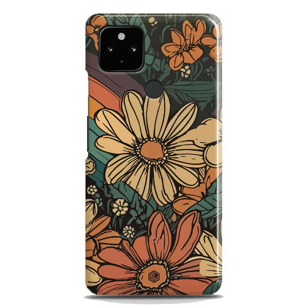 Groovy Bloom Garden - Hard Case - Matte Finish - Google Pixel 5