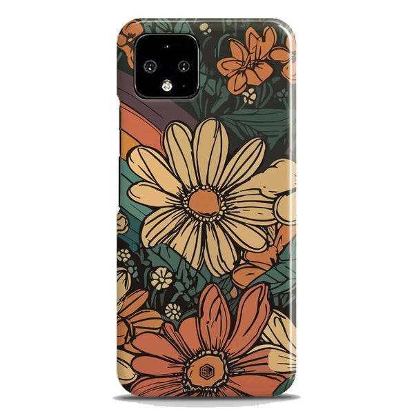 Groovy Bloom Garden - Hard Case - Matte Finish - Google Pixel 4 XL