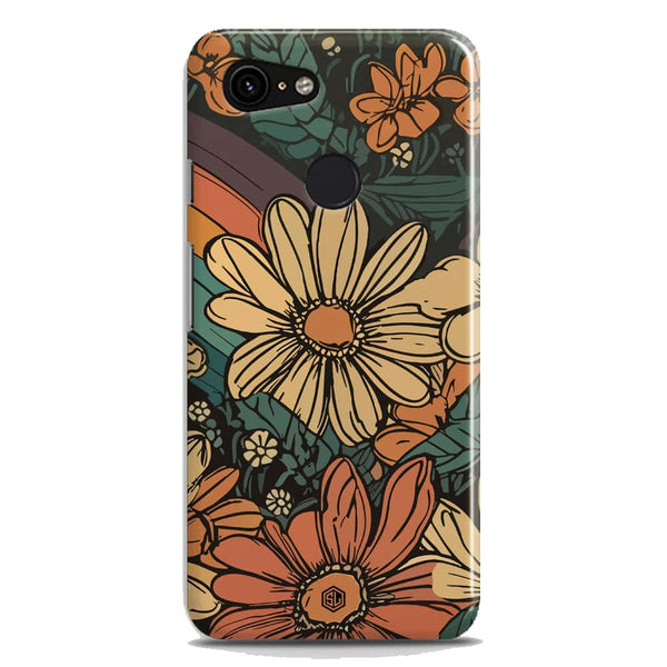 Groovy Bloom Garden - Hard Case - Matte Finish - Google Pixel 3 XL