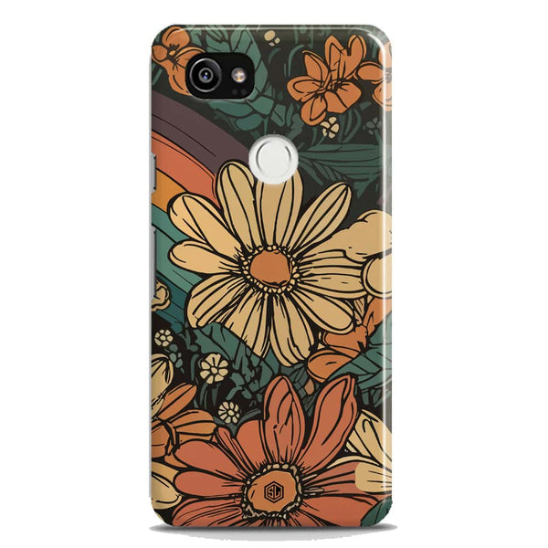 Groovy Bloom Garden - Hard Case - Matte Finish - Google Pixel 2 XL