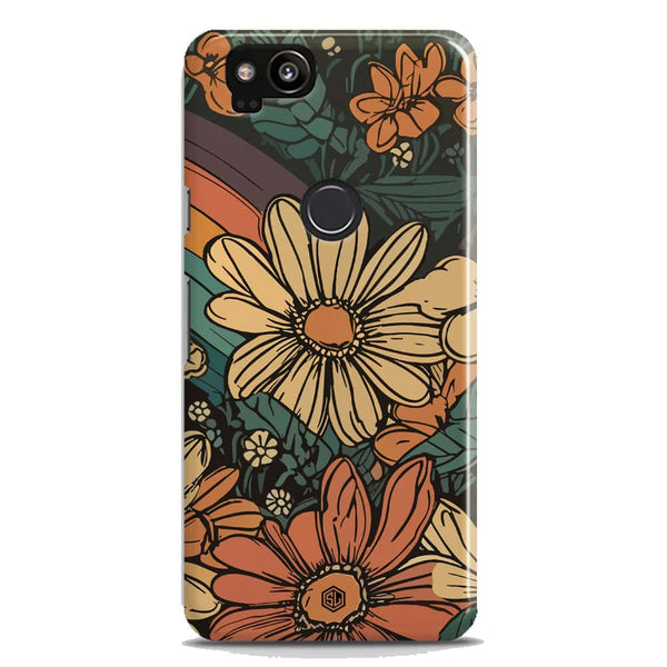 Groovy Bloom Garden - Hard Case - Matte Finish - Google Pixel 2