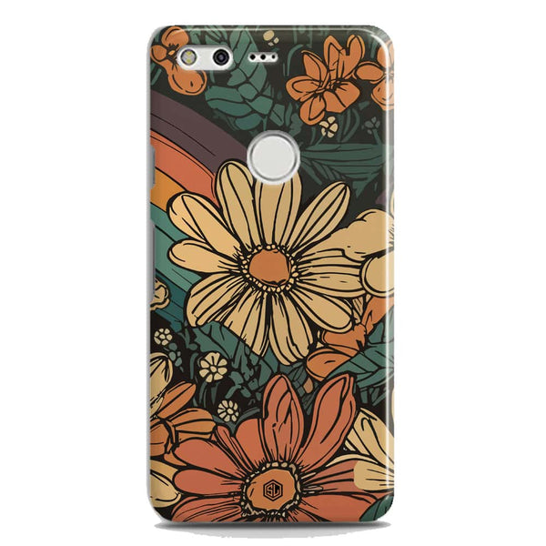 Groovy Bloom Garden - Hard Case - Matte Finish - Google Pixel XL