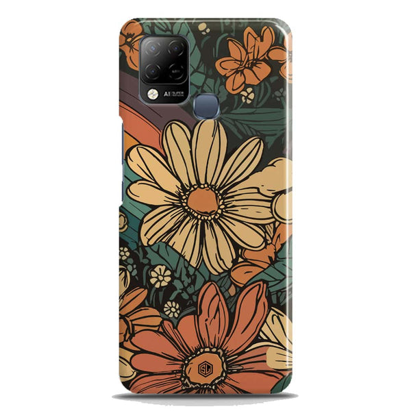 Groovy Bloom Garden - Hard Case - Matte Finish - Infinix Hot 10s