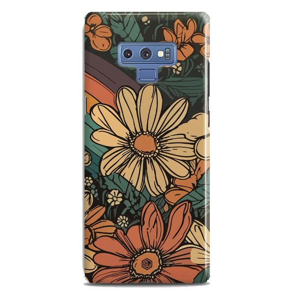 Groovy Bloom Garden - Hard Case - Matte Finish - Samsung Galaxy Note 9