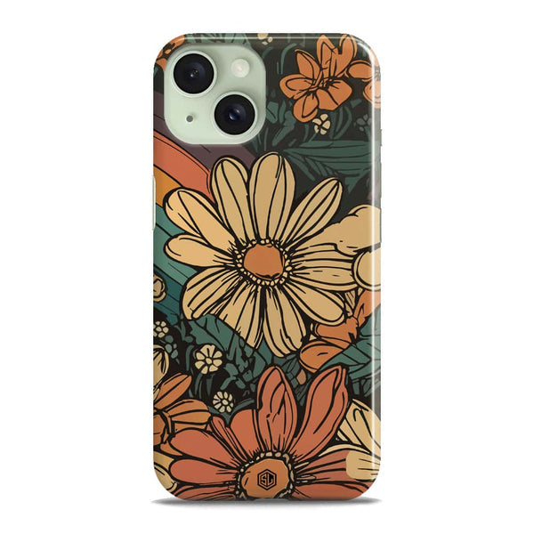 Groovy Bloom Garden - Hard Case - Matte Finish - iPhone 15
