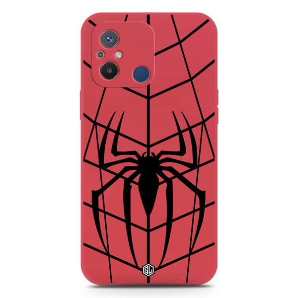 X-Spider Design Soft Phone Case - Silica Gel Case - Dark Red - Xiaomi Redmi 12C