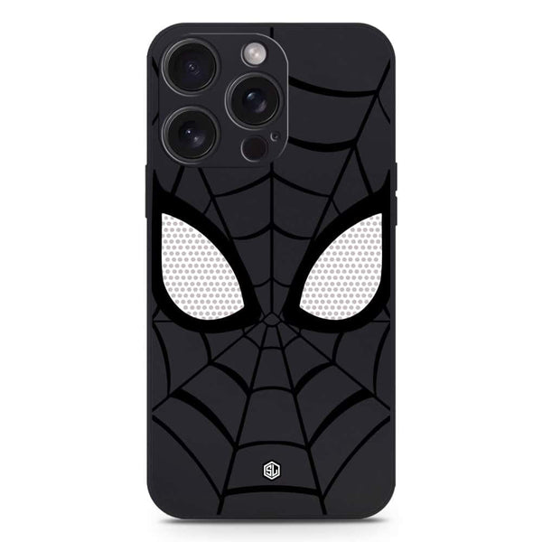 Cool Spider Design Soft Phone Case - Silica Gel Case - Black - iPhone 15 Pro Max