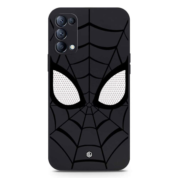 Cool Spider Design Soft Phone Case - Silica Gel Case - Black - Oppo Reno 5 Pro 5G