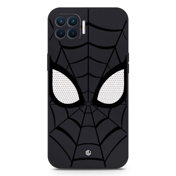 Cool Spider Design Soft Phone Case - Silica Gel Case - Black - Oppo Reno 4F
