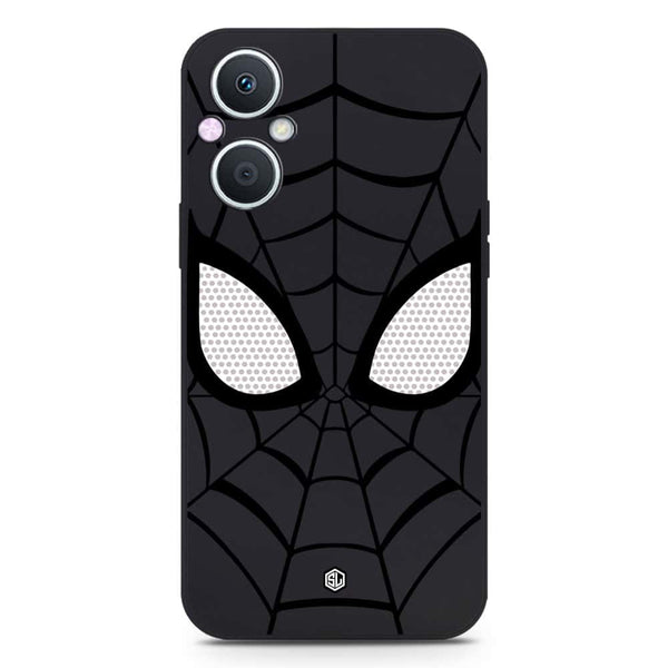 Cool Spider Design Soft Phone Case - Silica Gel Case - Black - Oppo A96 5G