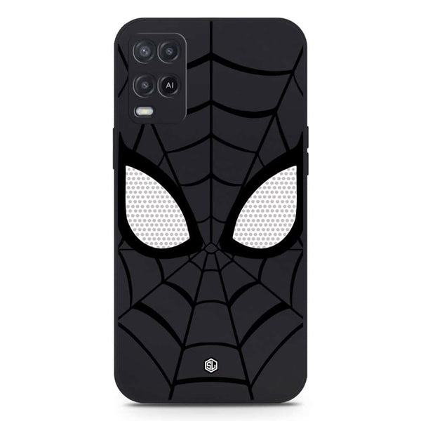 Cool Spider Design Soft Phone Case - Silica Gel Case - Black - Oppo A55 5G