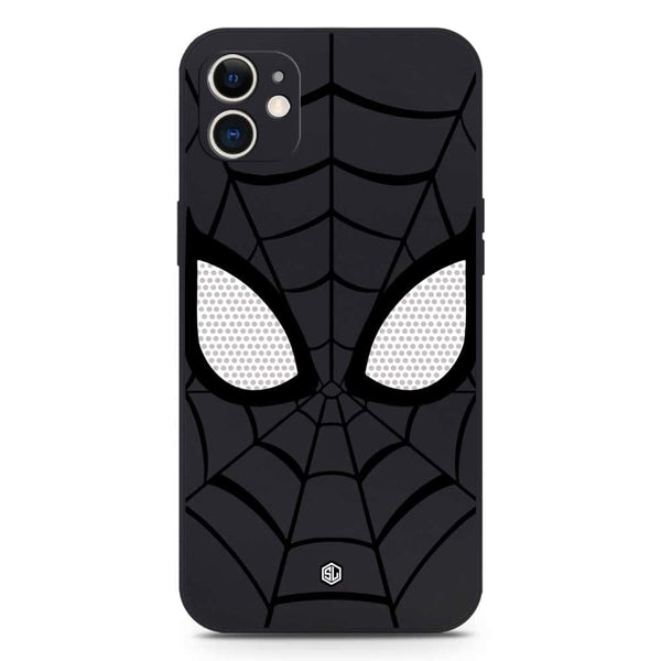 Cool Spider Design Soft Phone Case - Silica Gel Case - Black - iPhone 12