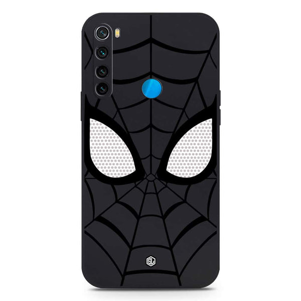 Cool Spider Design Soft Phone Case - Silica Gel Case - Black - Xiaomi Redmi Note 8 2021
