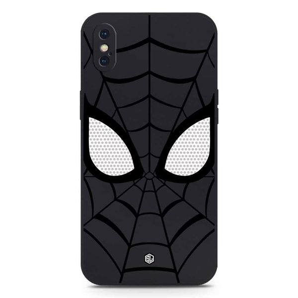Cool Spider Design Soft Phone Case - Silica Gel Case - Black - iPhone XS / X