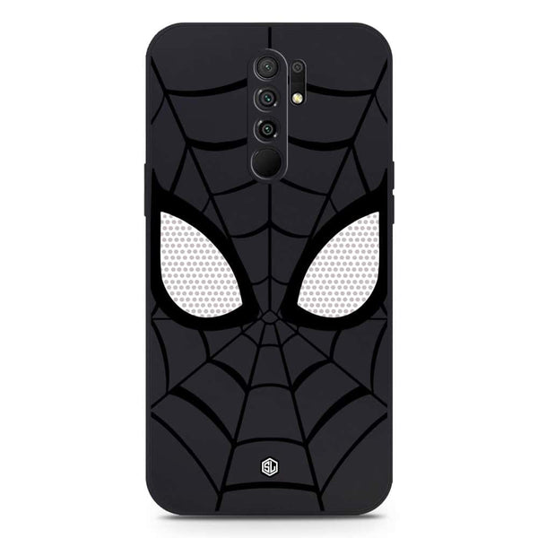 Cool Spider Design Soft Phone Case - Silica Gel Case - Black - Xiaomi Redmi 9 Prime