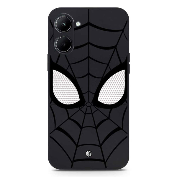 Cool Spider Design Soft Phone Case - Silica Gel Case - Black - Realme C33